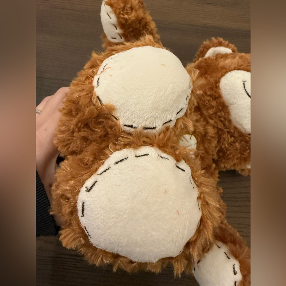 Build-A-Bear Champ Brown Patch Work - Stitched Teddy Bear Plush Stuffy Plush - Picture 3 of 4